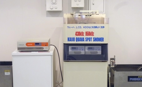 シャワータイプ超音波洗浄機展示機