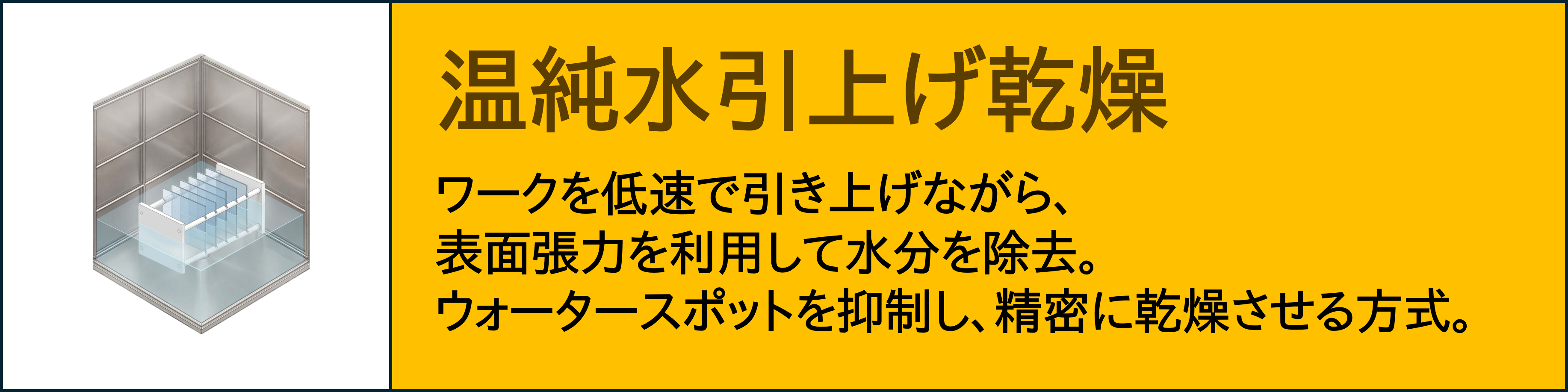 温純水引上げ乾燥
