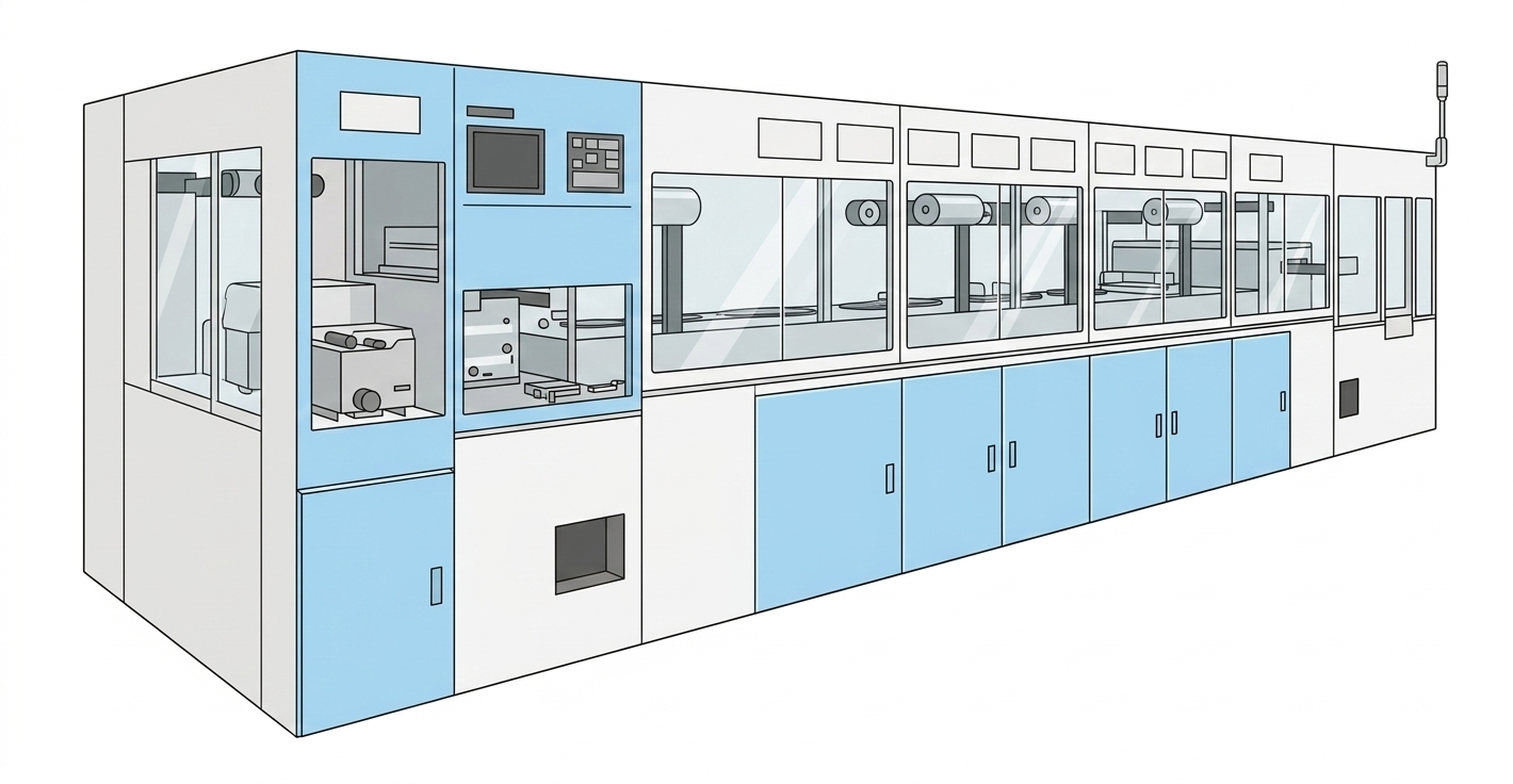 バッチ式：多槽型ウエットステーション