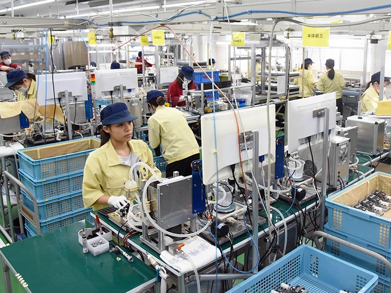 万全の生産体制で組み立てまで対応可能