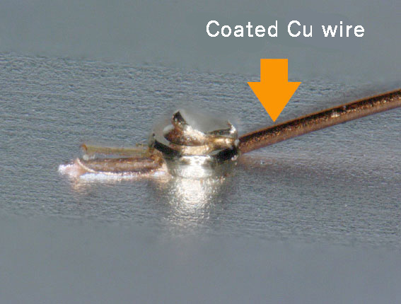 Coated Cu wire

